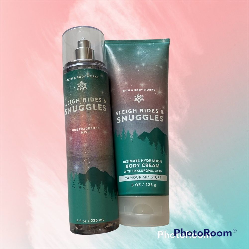 BBW Sleigh Rides and Snuggles Fine Mist and Body Cream Set